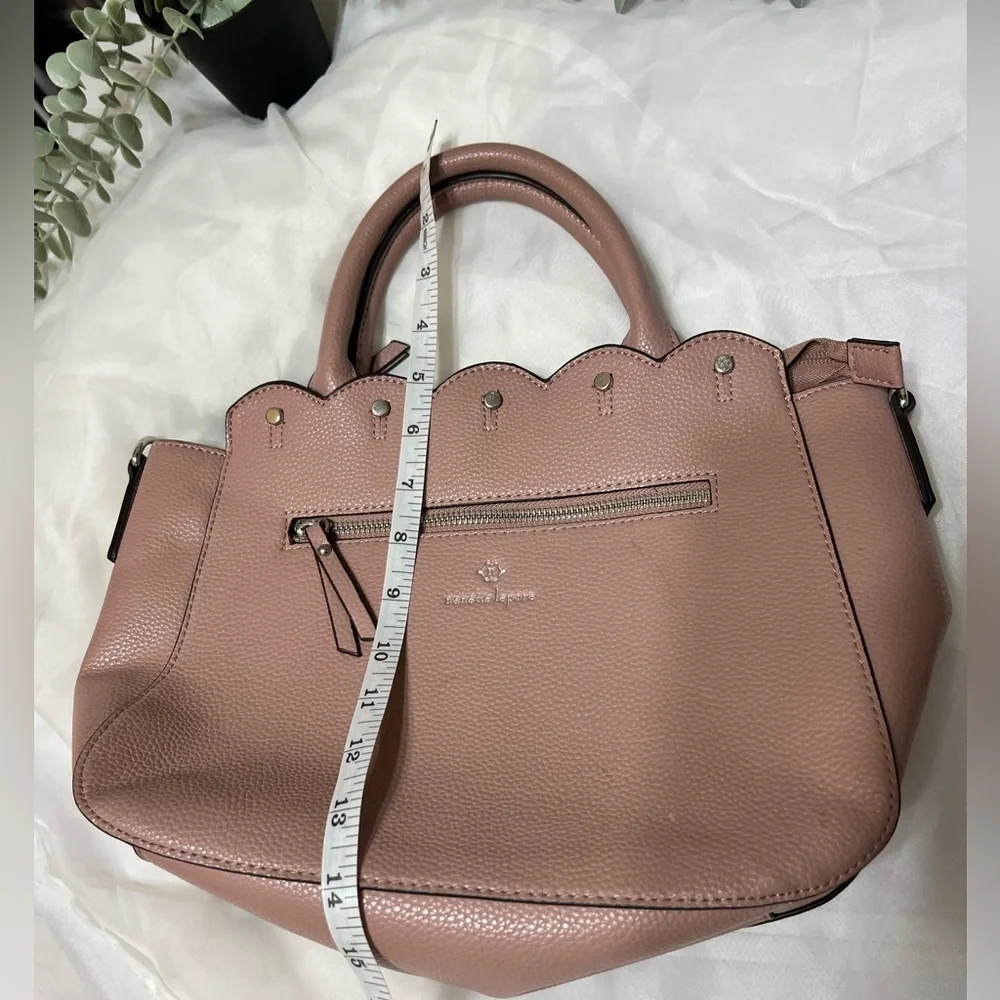 Nanette Lepore Blush Pebbled Vegan Leather Handbag